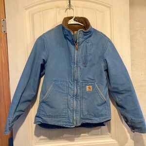 Carhartt blue coat xs
